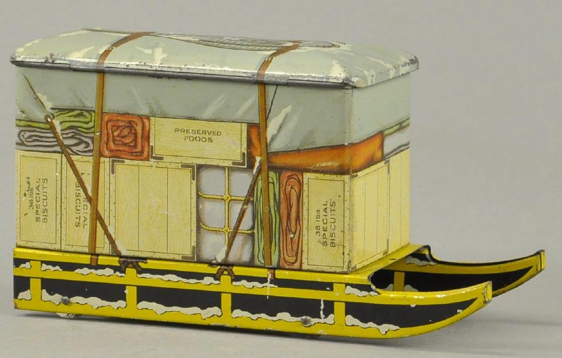 JACOBS & CO SNOW SLED BISCUIT TIN (1 of 4)
