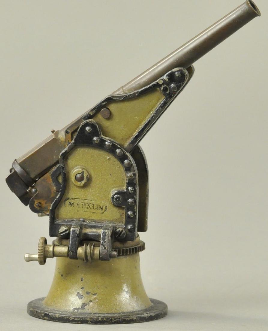 MARKLIN ANTI-AIRCRAFT GUN: 6" h.