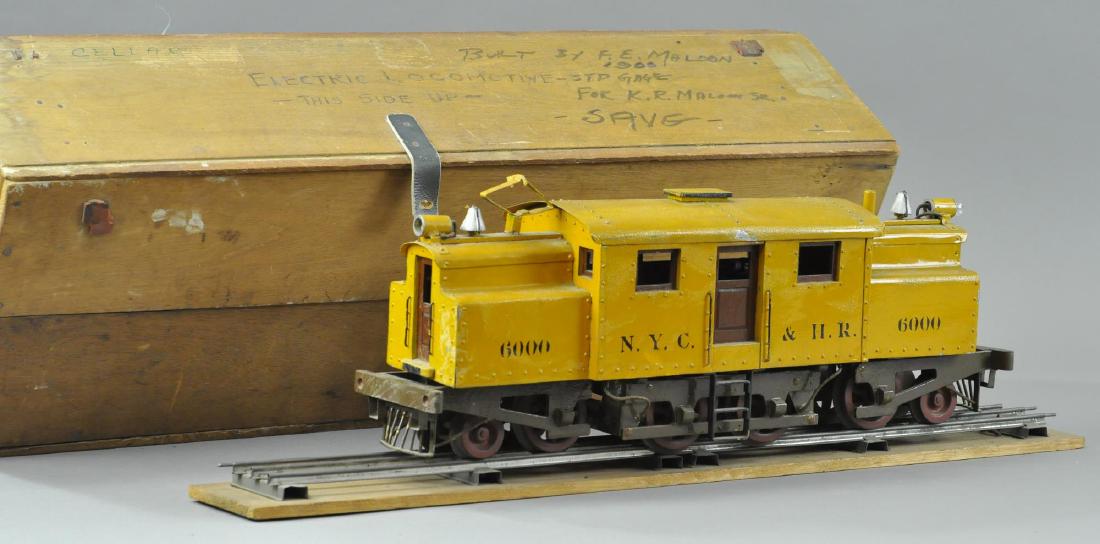 LARGE SUBURBAN TRAIN ENGINE MODEL W/ CRATE (1 of 4)