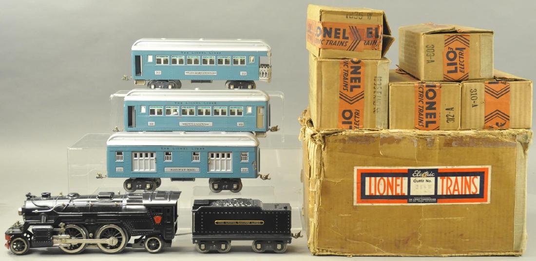 LIONEL 366W, 1835E AND BLUE/SILVER 309, 310 312 (1 of 6)