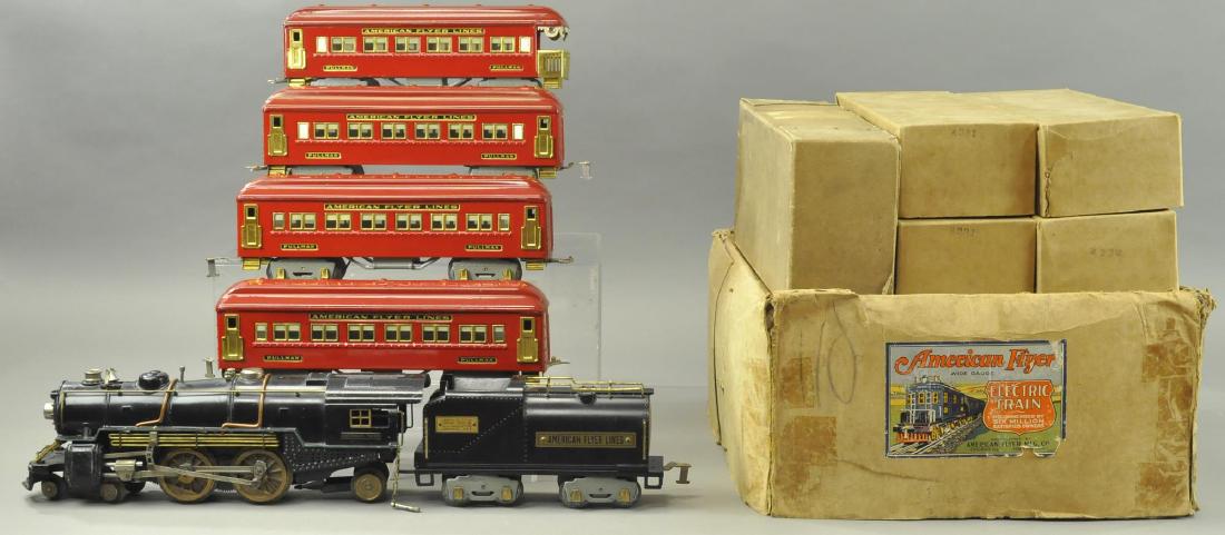 AMERICAN FLYER 4695 NICKEL TRIM PASSENGER SET (1 of 5)