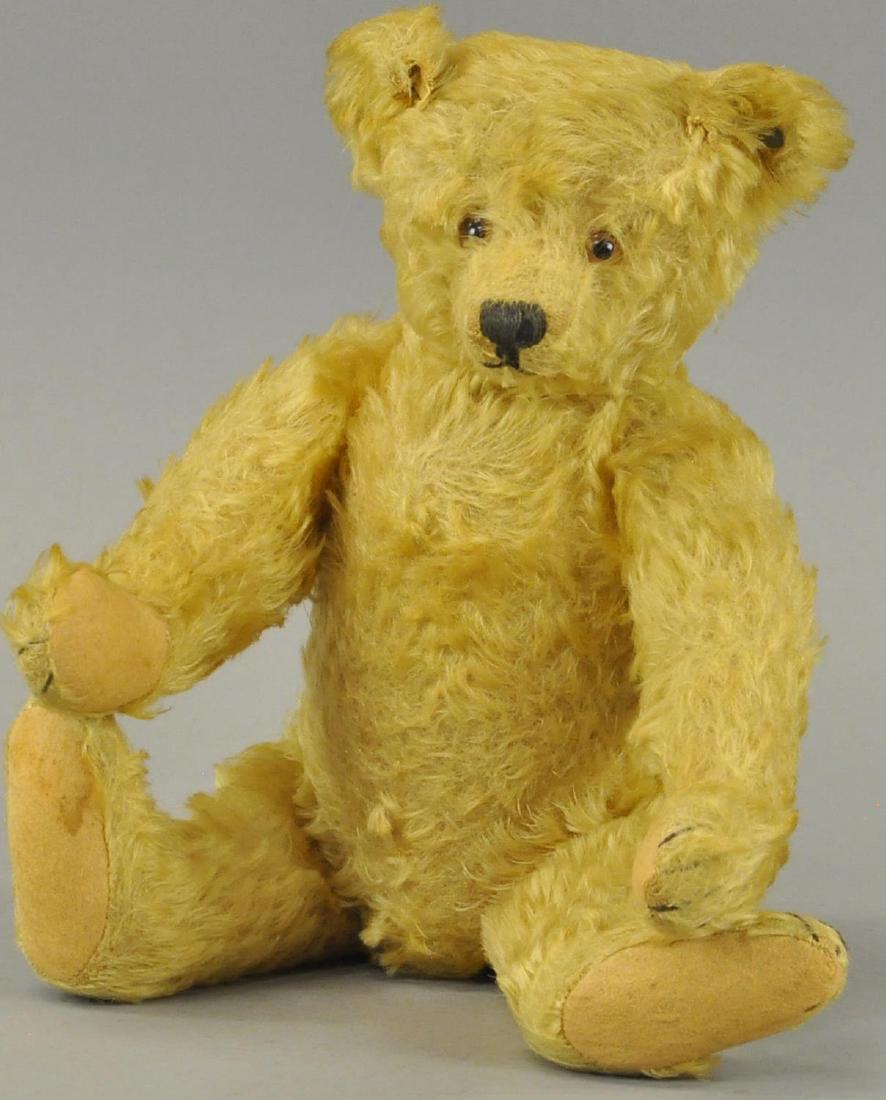 GOLDEN MOHAIR STEIFF TEDDY BEAR (1 of 3)
