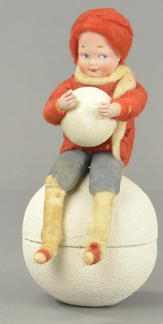 HEUBACH CHILD ON SNOWBALL CANDY CONTAINER (1 of 4)