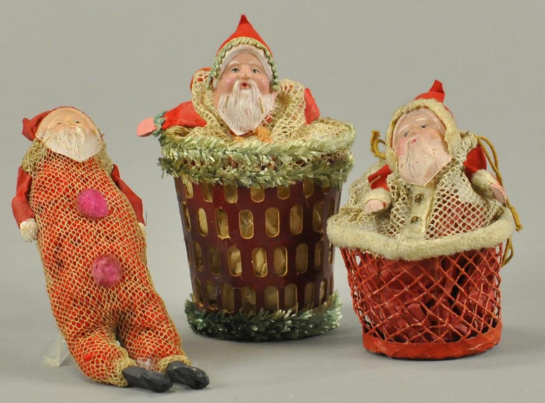 THREE JAPANESE SANTA CANDY CONTAINERS (1 of 2)