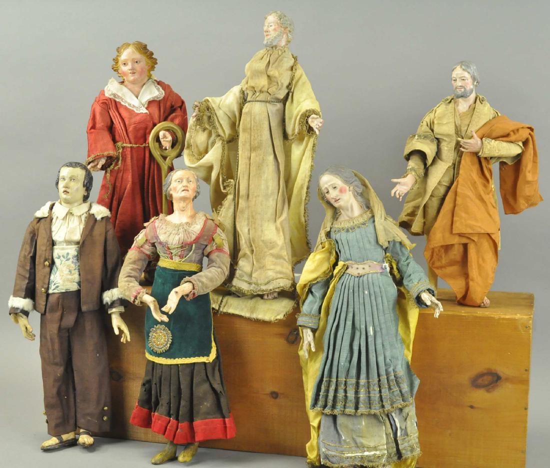 SIX LARGE NEOPOLITAN FIGURES (1 of 4)
