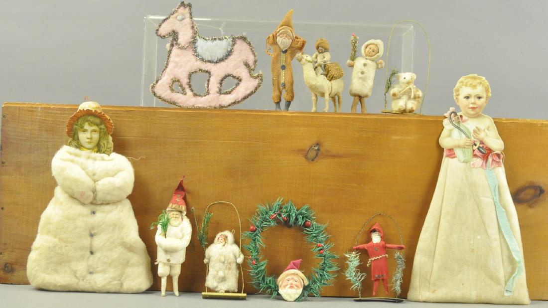 MARVELOUS GROUPING OF COTTON ORNAMENTS (1 of 4)