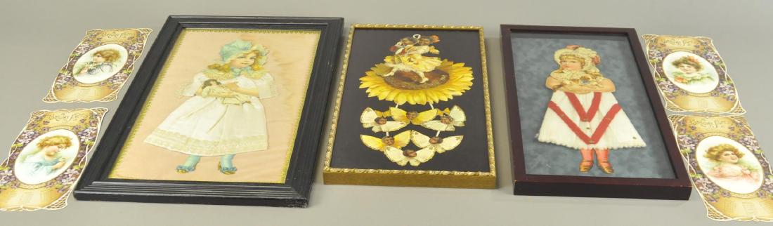 THREE FRAMED GERMAN DIE-CUTS (1 of 3)
