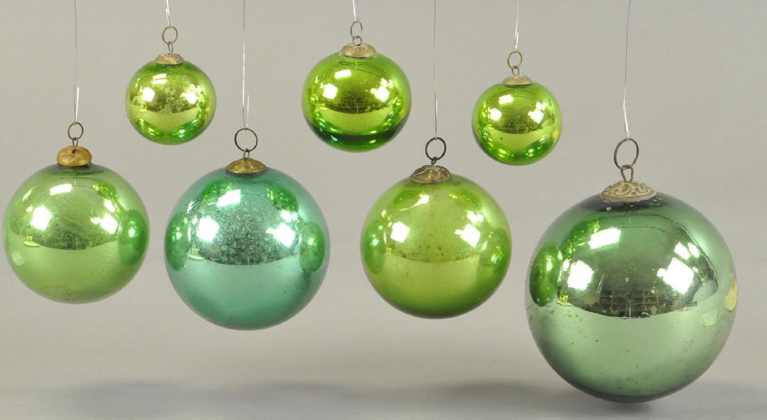 GROUPING OF SEVEN GREEN KUGELS (1 of 2)