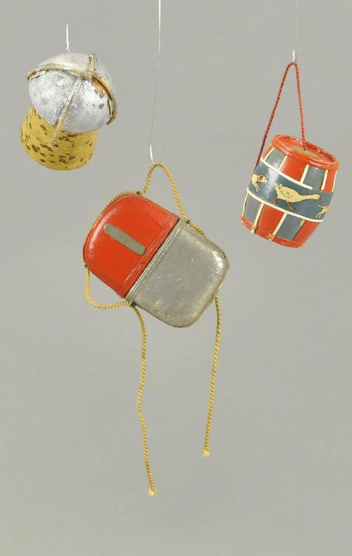 THREE DRESDEN CANDY CONTAINERS (1 of 2)