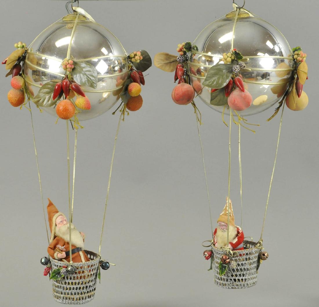TWO FRENCH KUGEL BALLOONS WITH JAPANESE SANTA CLAU (1 of 6)