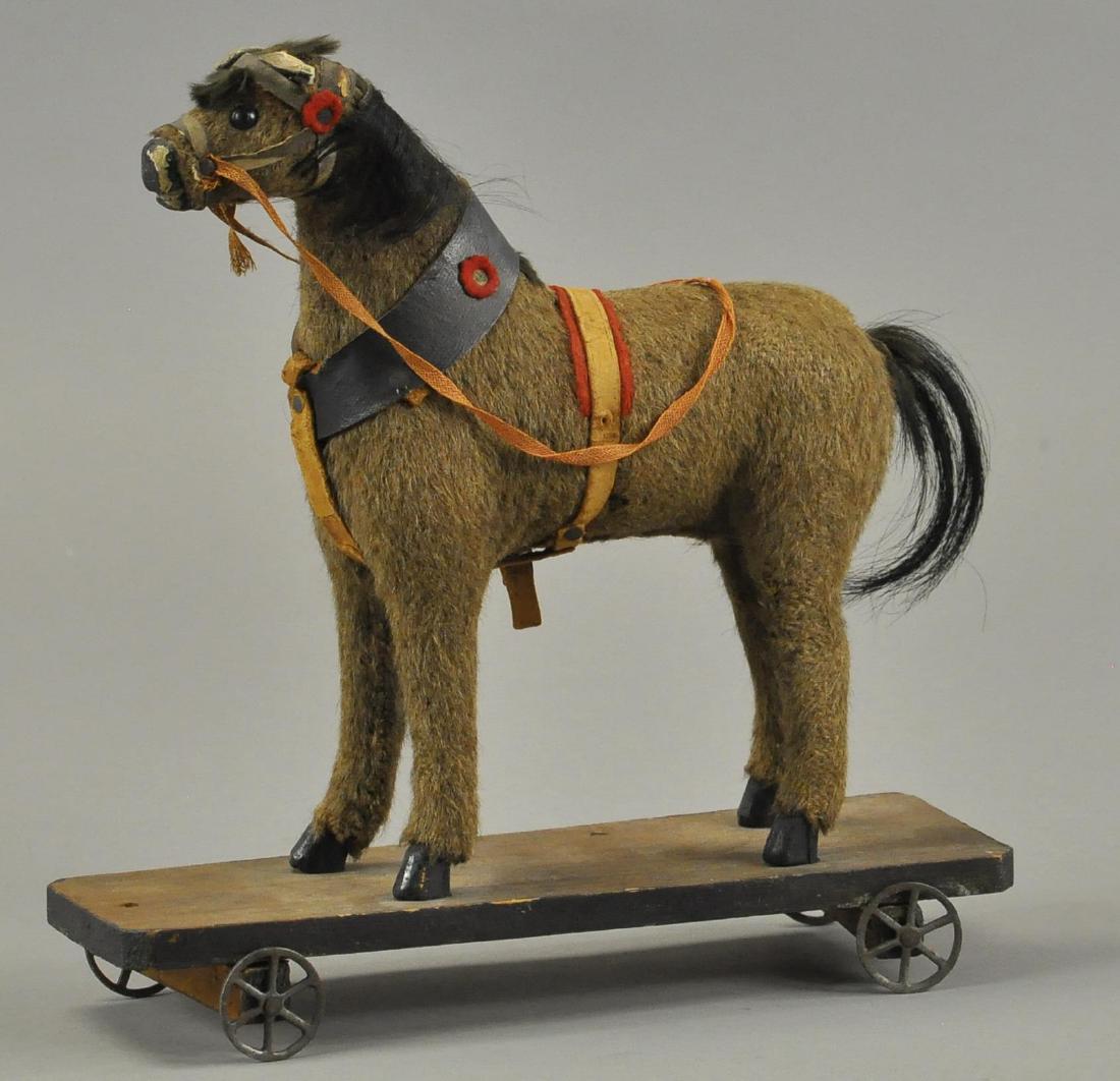 BROWN HORSE ON PLATFORM (1 of 3)