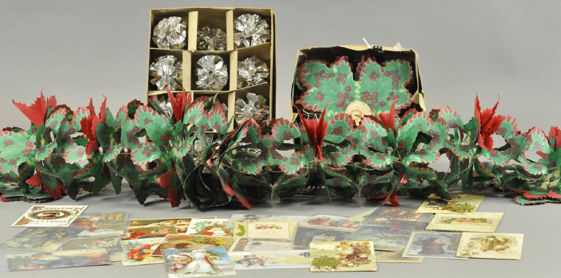 INTERESTING GROUP OF SANTA CARDS & CHRISTMAS ITEMS (1 of 3)