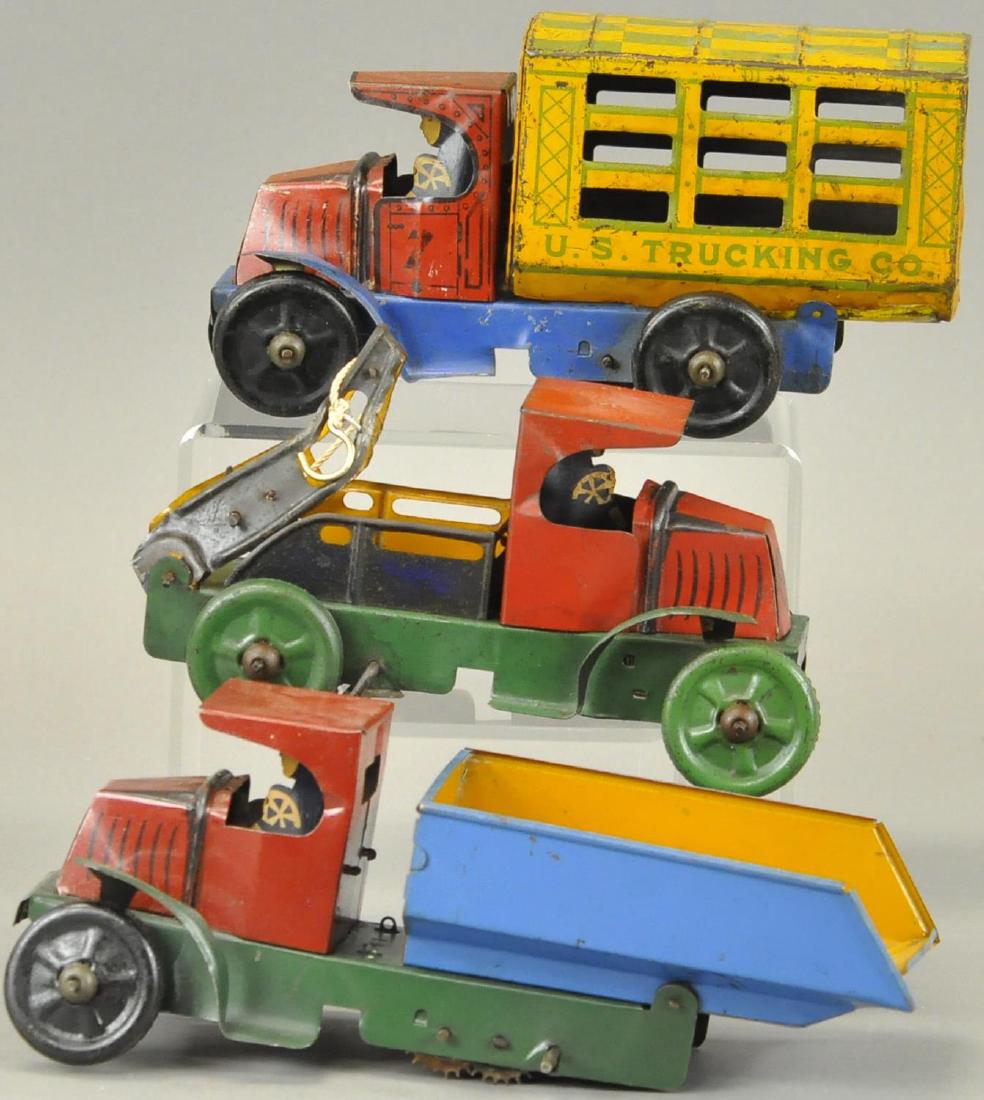 THREE MARX CONSTRUCTION TRUCKS (1 of 4)