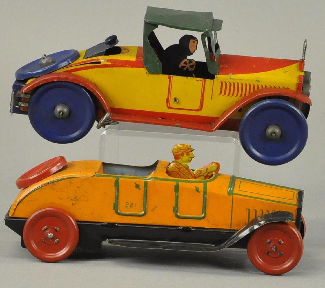 TWO TIN RACING CARS - MARX/CHEIN (1 of 4)