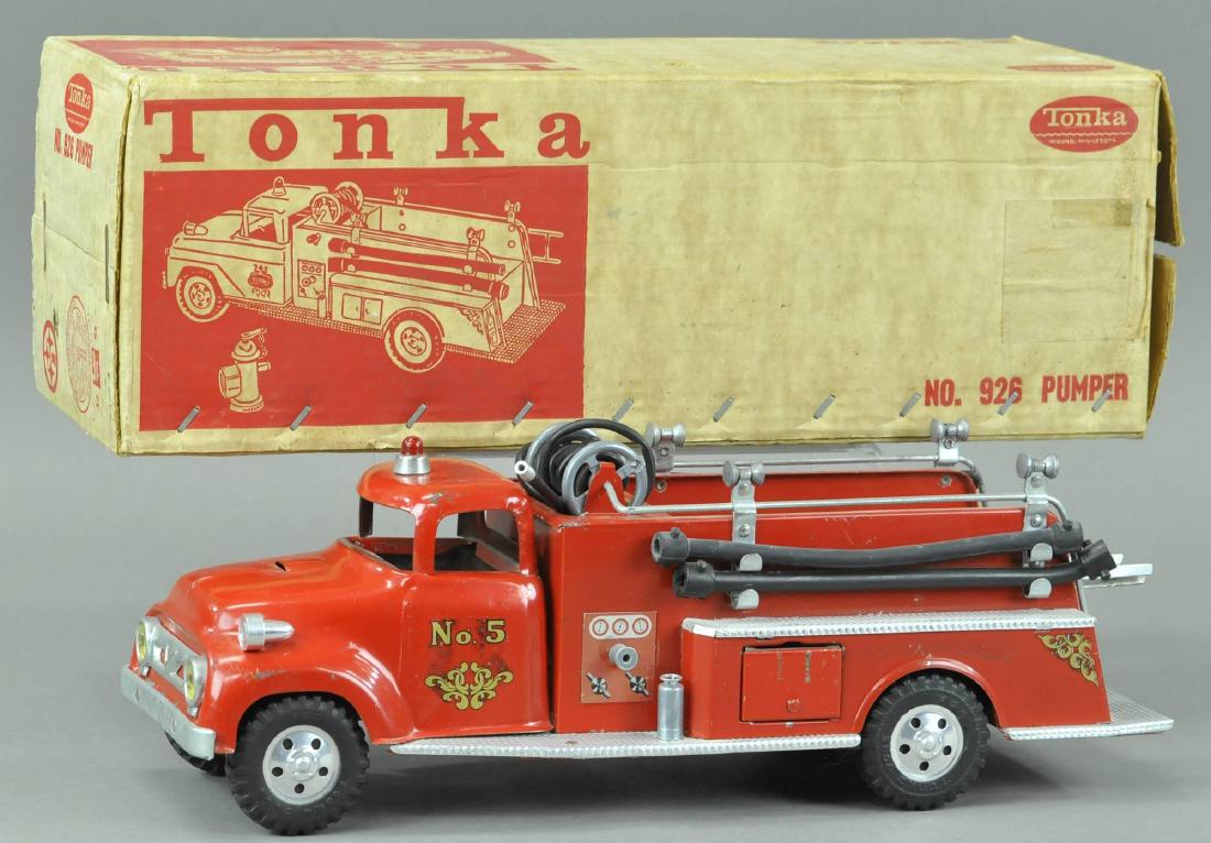TONKA #5 FIRE LADDER TRUCK W/ HYDRANT (1 of 4)