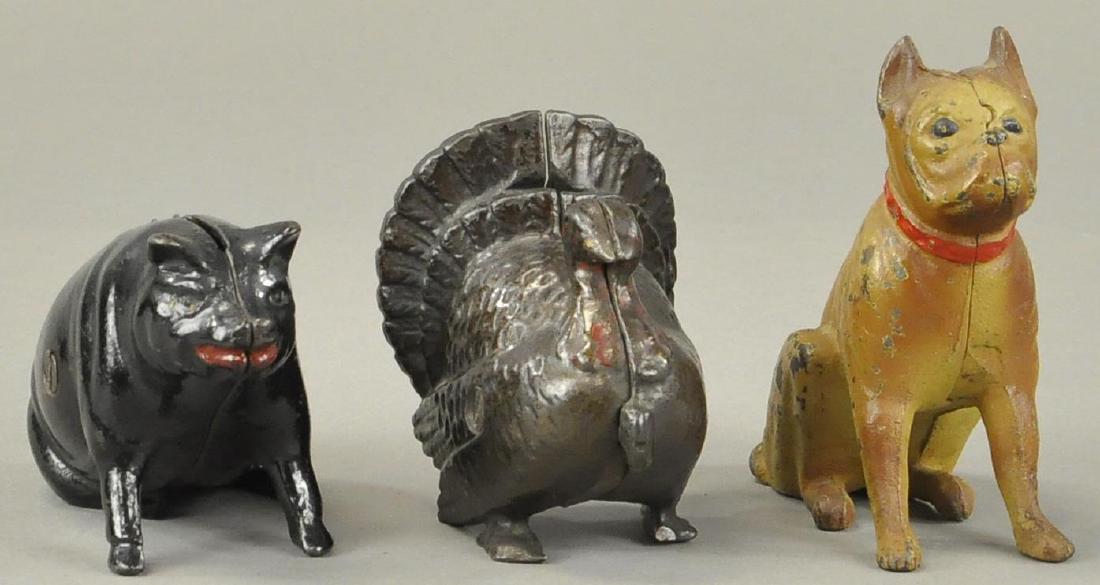 SET OF THREE ANIMAL STILL BANKS (1 of 3)