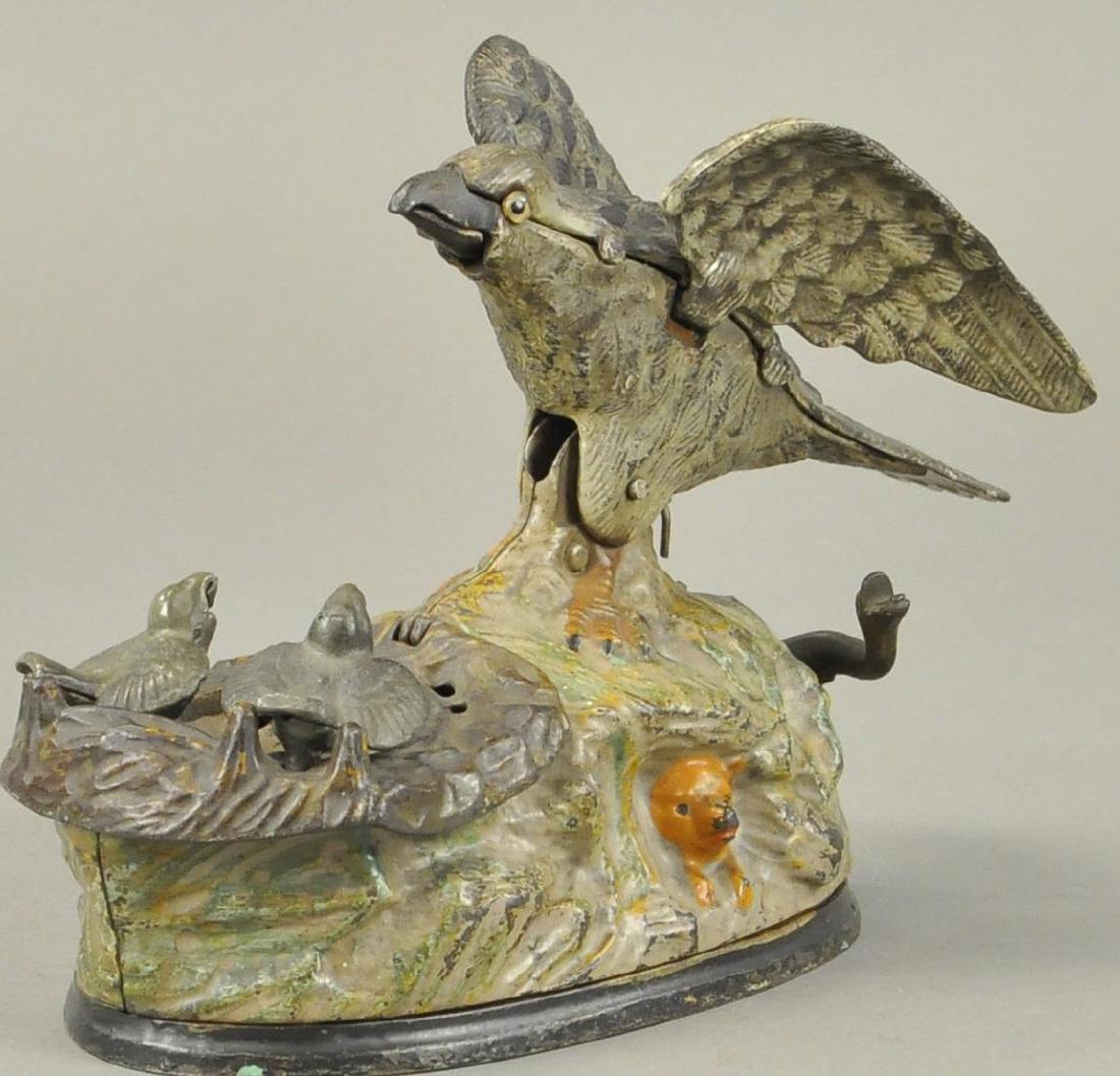 EAGLE & EAGLETTS MECHANICAL BANK (1 of 3)