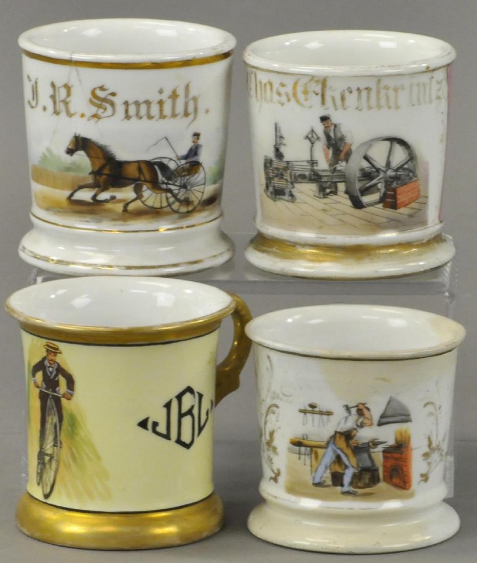 LOT OF FOUR OCCUPATIONAL SHAVING MUGS (1 of 3)
