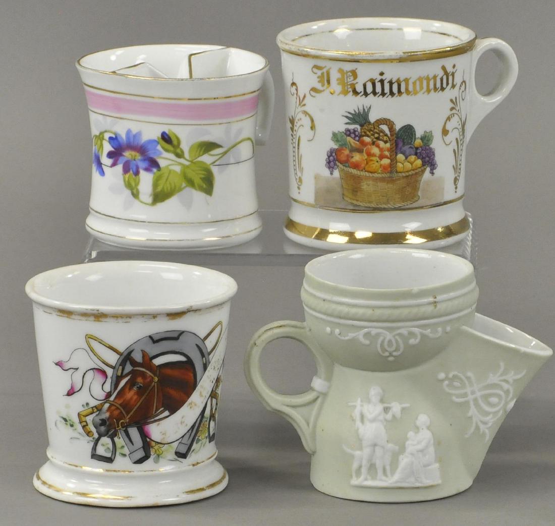 LOT OF FOUR OCCUPATIONAL SHAVING MUGS (1 of 3)