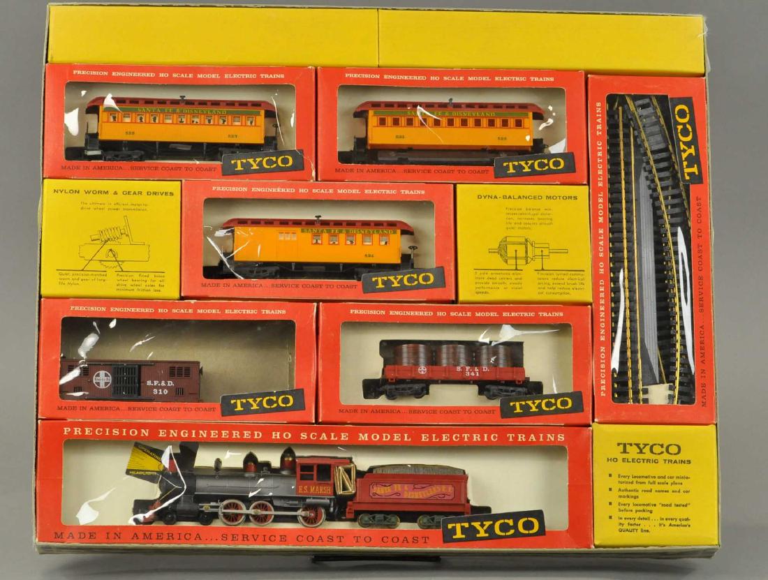 BOXED TYCO WALT DISNEY SANTA FE RR: 459 BOXED TYCO WALT DISNEY SANTA FE RR 19” l. Box All Original Condition.