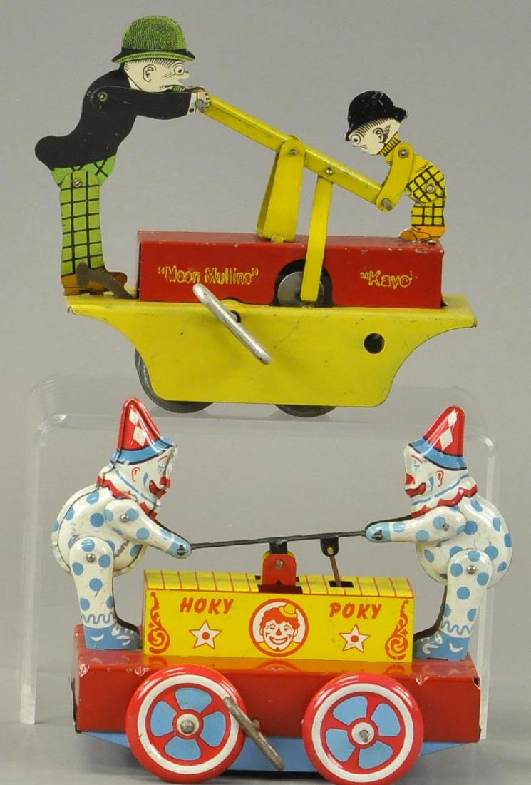 PAIR OF WIND-UP HANDCARS - WYANDOTTE (1 of 4)