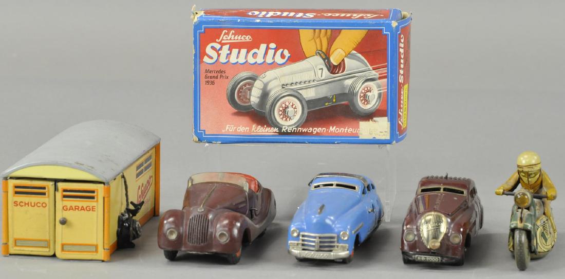 GROUP OF FOUR SCHUCCO AUTO TOYS (1 of 3)