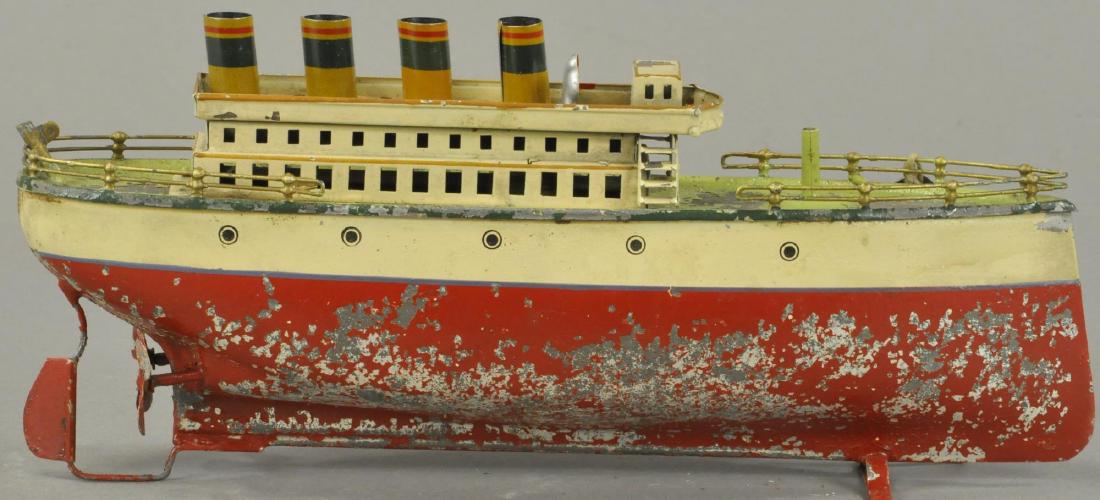 EARLY FLEISHMANN HAND PAINTED OCEAN LINER (1 of 3)