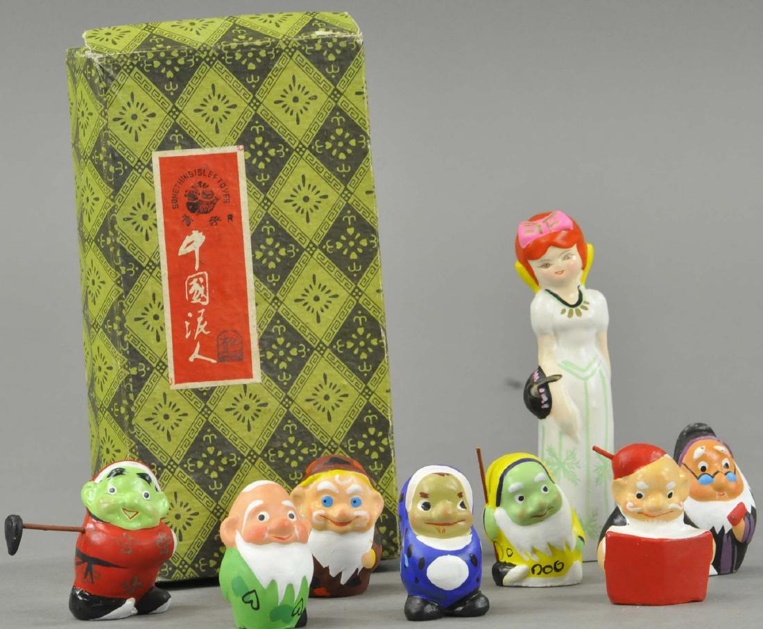 BOXED JAPANESE BISQUE SNOW WHITE SET (1 of 2)