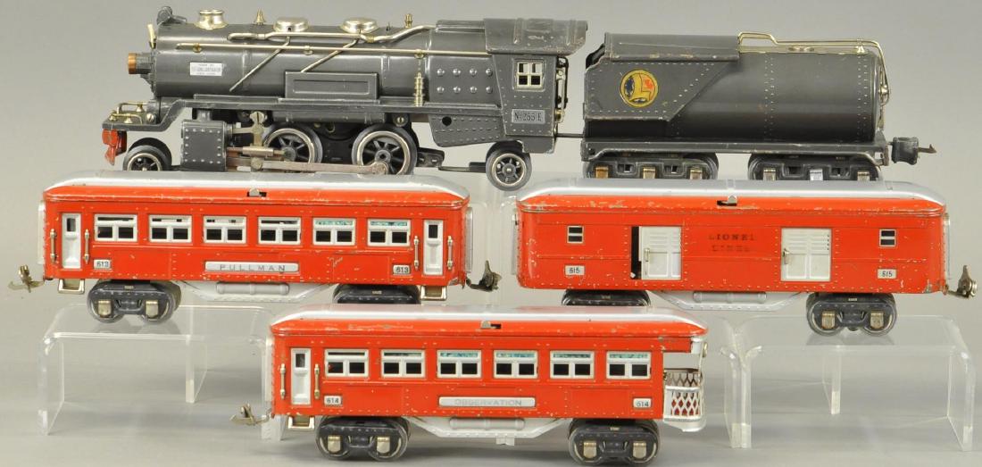 LIONEL O GAUGE #255E LOCO PASSENGER CAR SET (1 of 4)