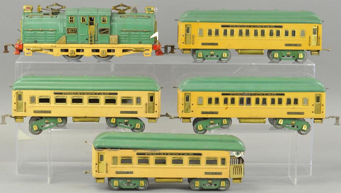 AMERICAN FLYER WIDE GAUGE POCAHONTAS SET (1 of 4)