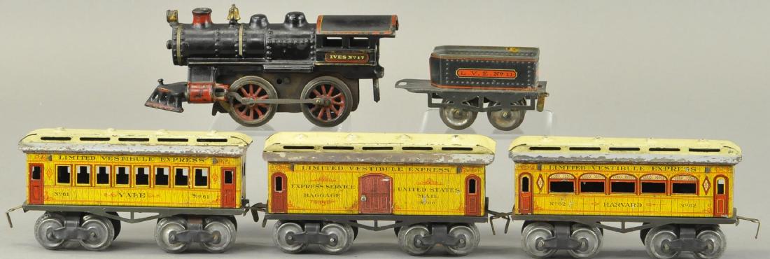 IVES HARVARD/YALE PASSENGER SET WITH #17 LOCO (1 of 4)