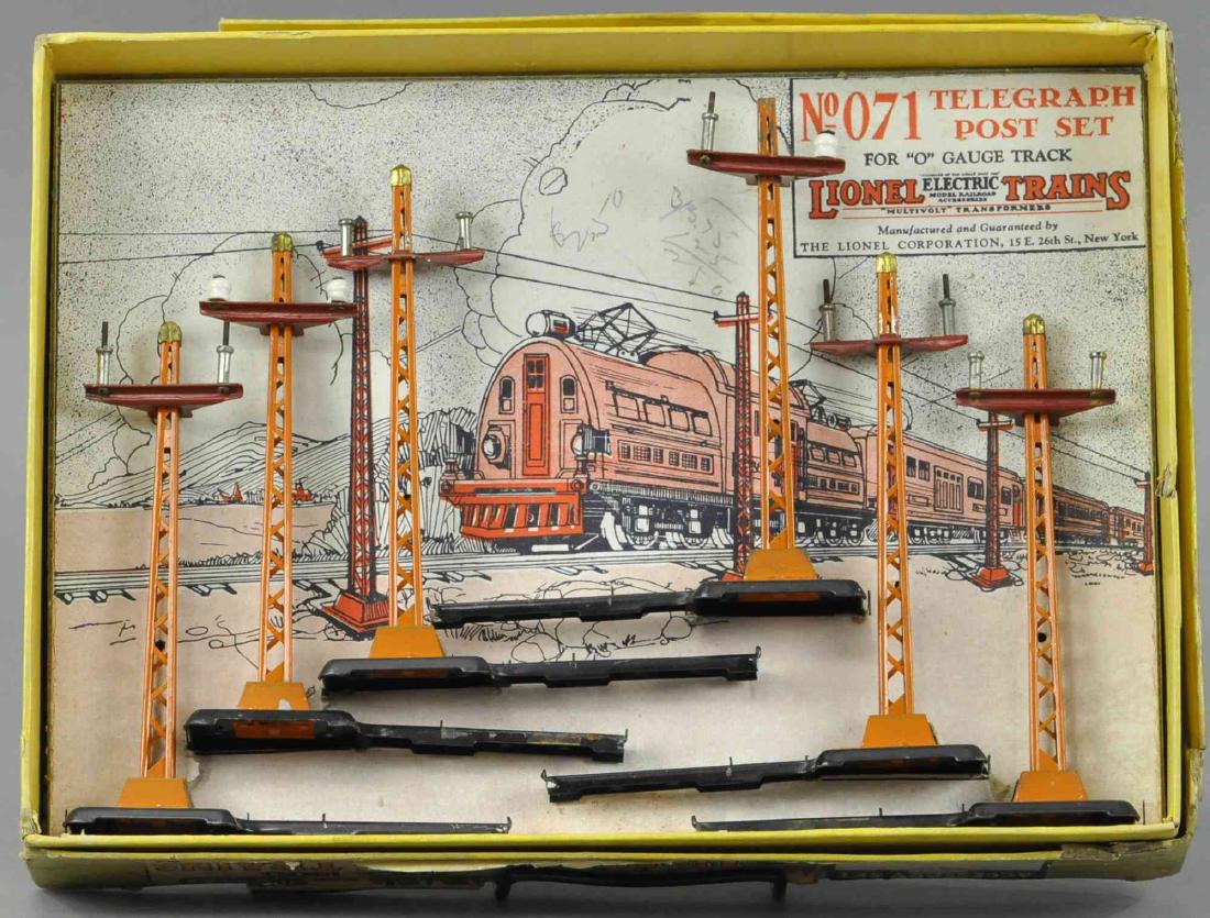 BOXED LIONEL NO.071 TELEGRAPH POST SET (1 of 3)