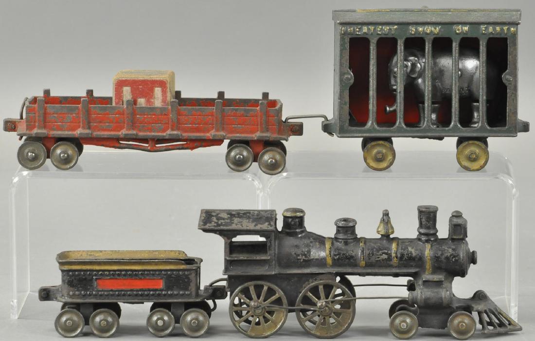 EARLY IVES 4-4-0 LOCOMOTIVE FLOOR TRAIN - (1 of 3)