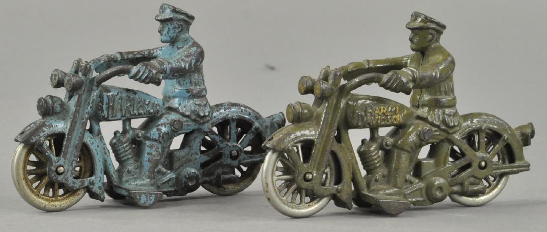 TWO HUBLEY HARLEY POLICE CYCLES (1 of 3)