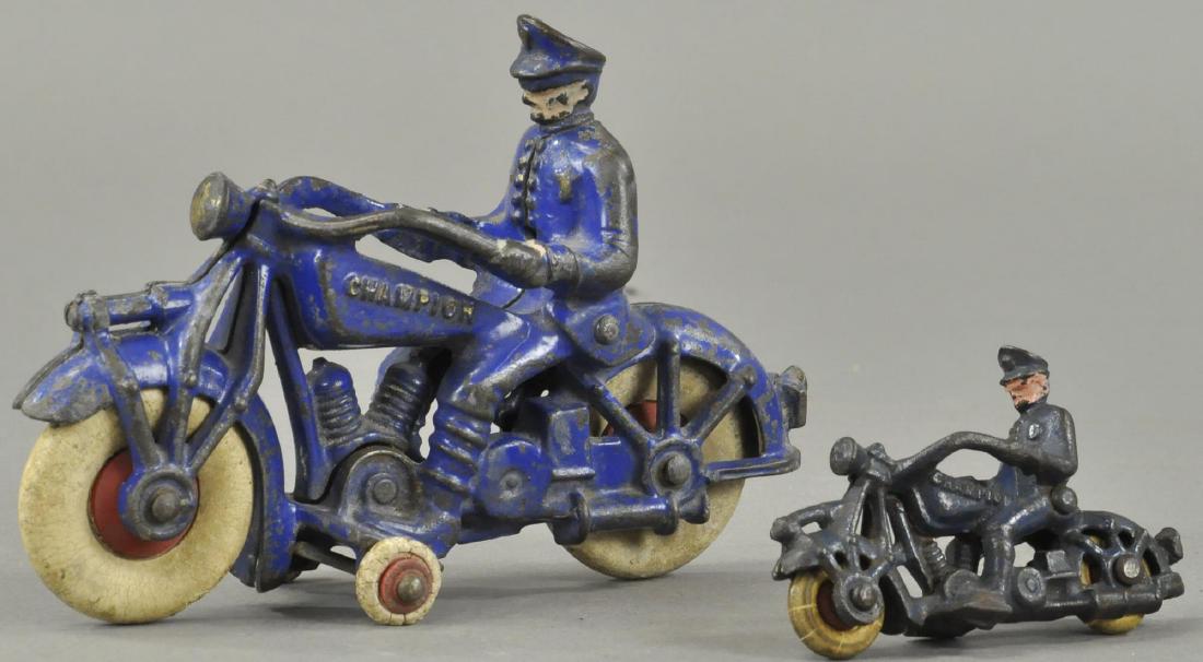 TWO CHAMPION MFG POLICE MOTORCYCLES (1 of 2)