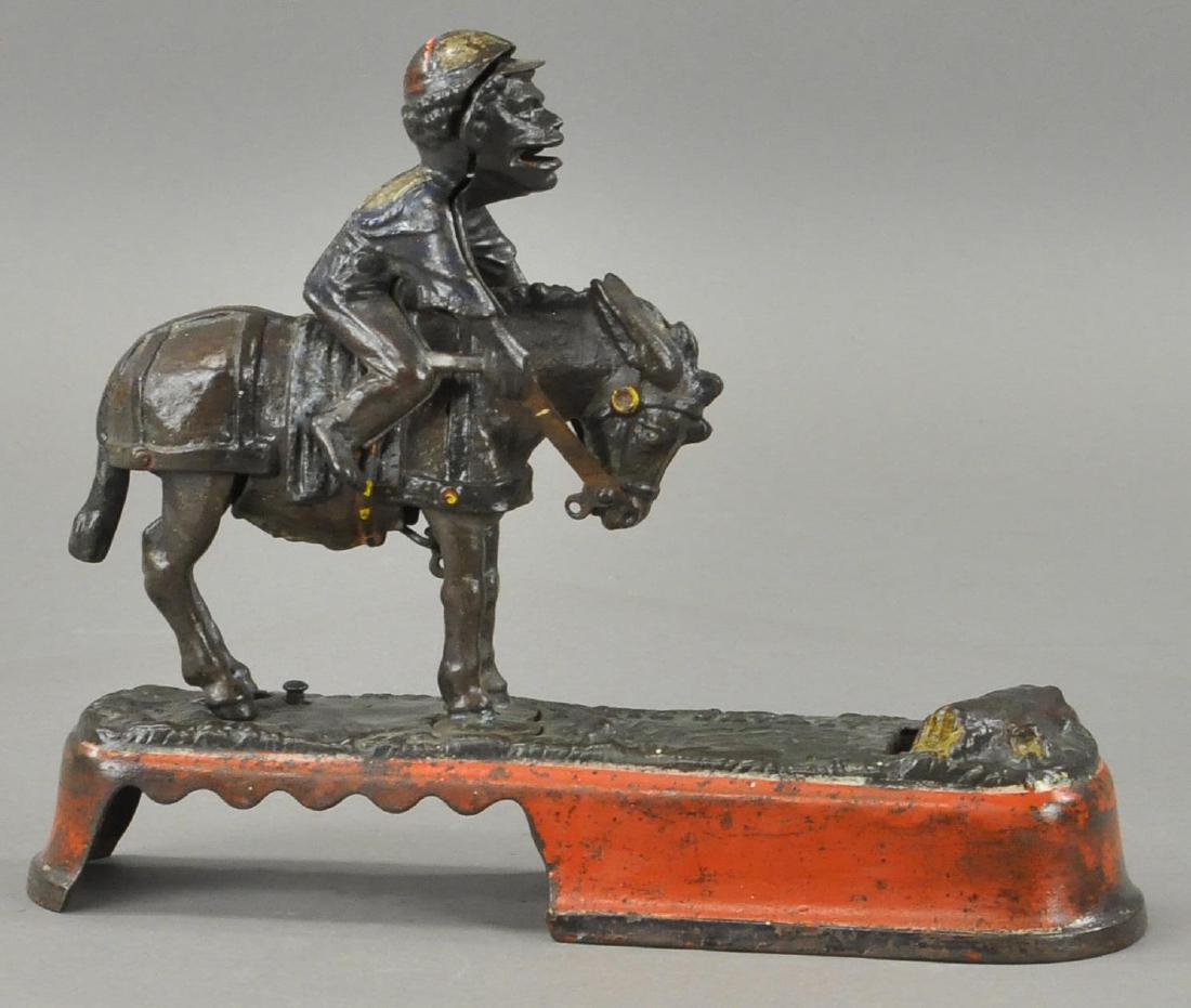 SPISE MULE MECHANICAL BANK - JOCKEY VERSION (1 of 3)