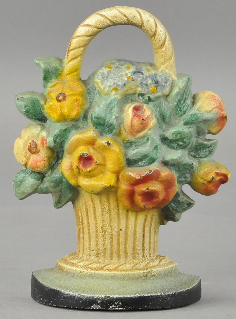 ROSES & MIXED FLOWERS IN BASKET DOORSTOP (1 of 2)