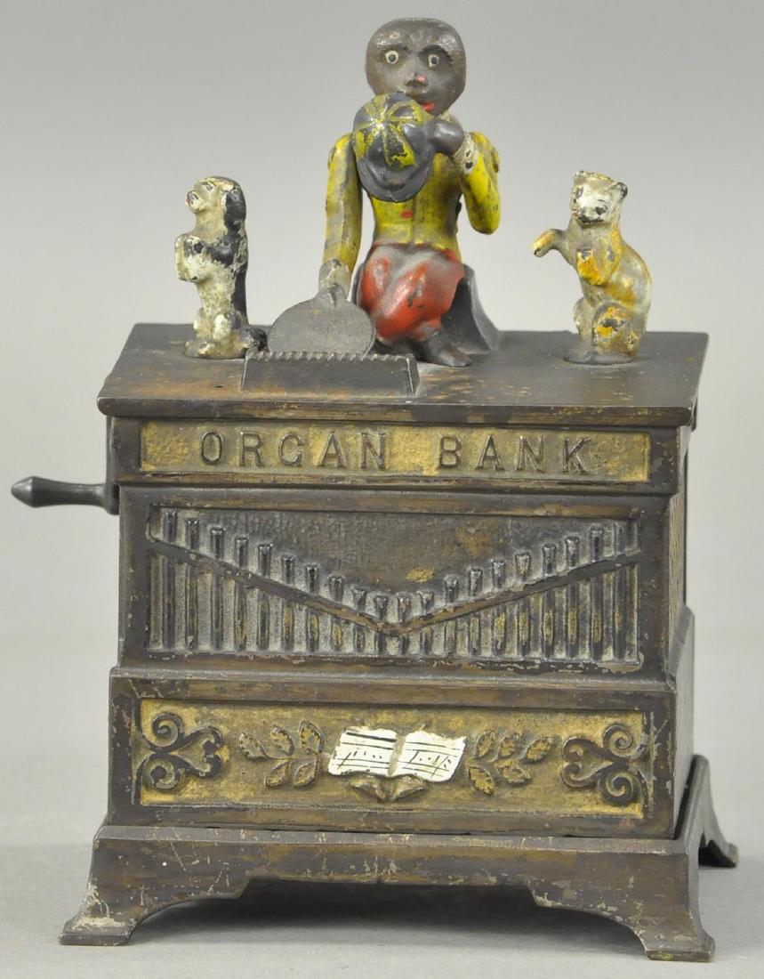 ORGAN MECHANICAL BANK - DOG/CAT (1 of 2)