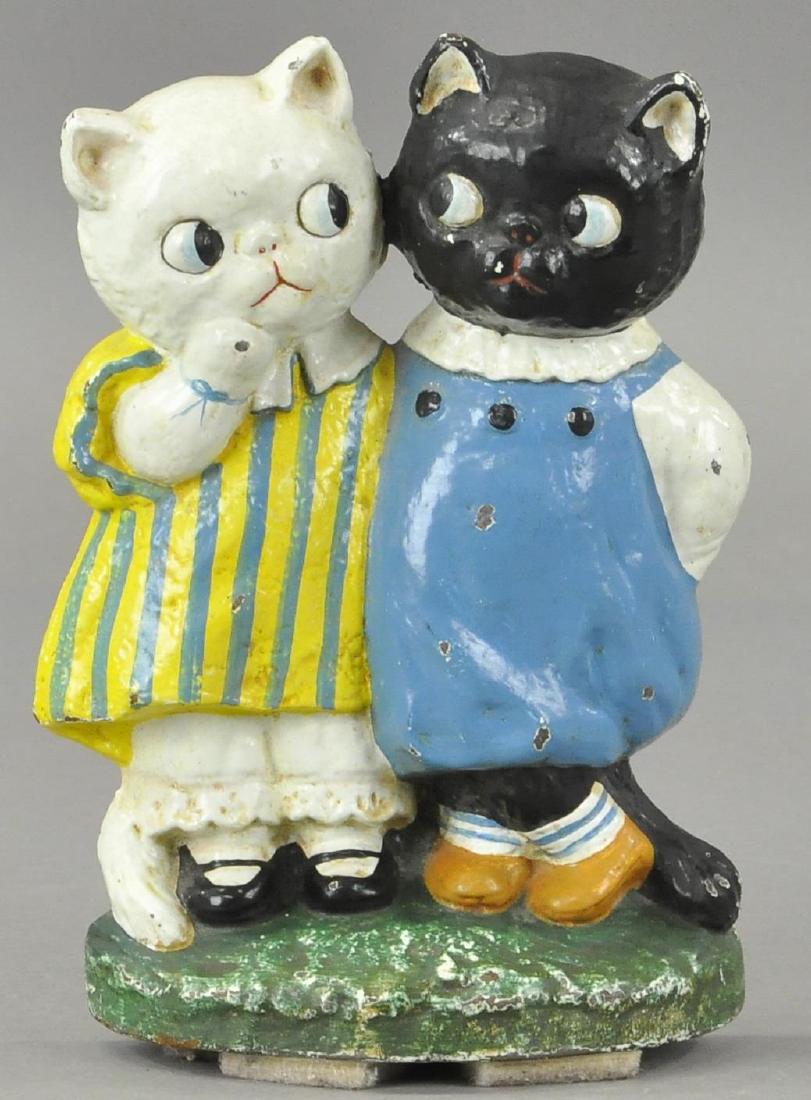 HUBLEY TWIN CATS DOORSTOP (1 of 2)