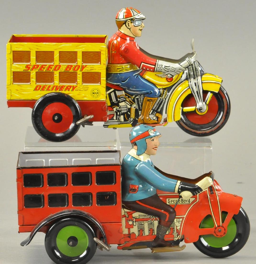 TWO MARX SPEED BOY DELIVERY CYCLES (1 of 4)