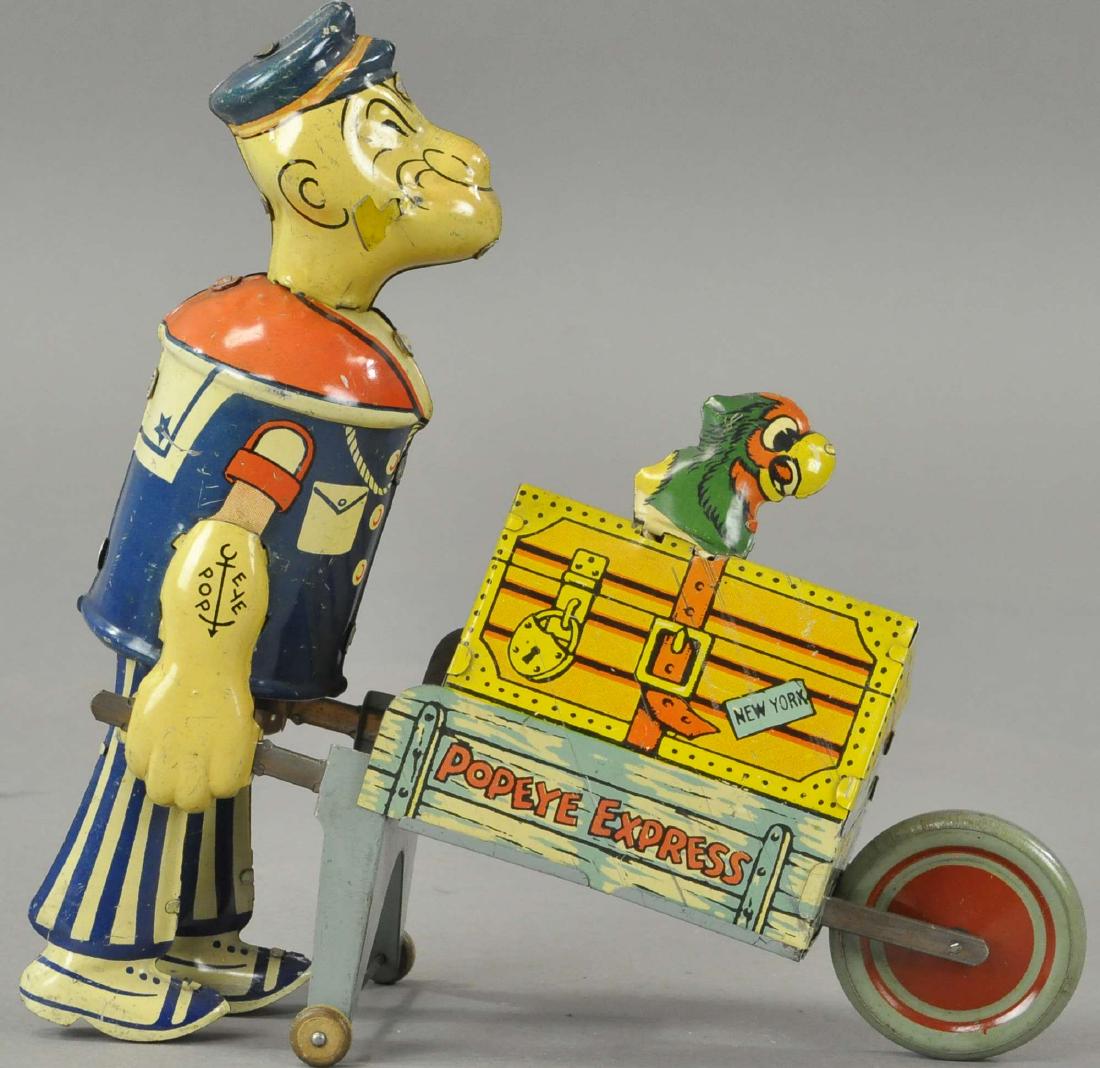 MARX POPEYE EXPRESS BAGGAGE CART (1 of 4)
