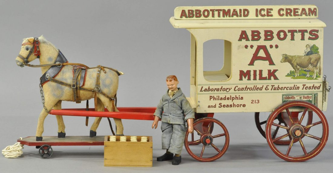 SCHOENHUT ABBOTT'S MILK WAGON (1 of 3)