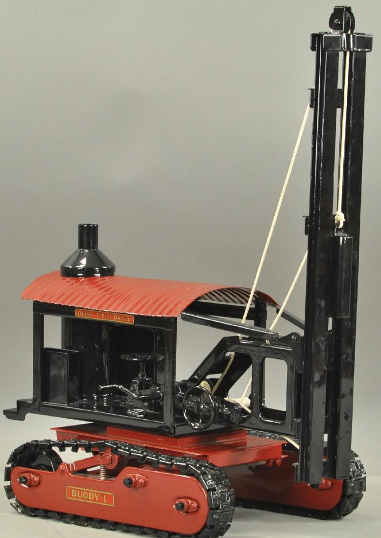 BUDDY L PILE DRIVER ON TREADS (1 of 3)
