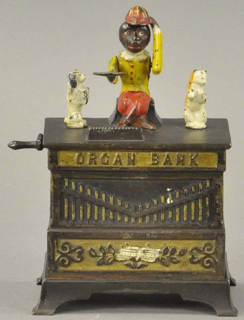 ORGAN CAT AND DOG MECHANICAL BANK (1 of 4)