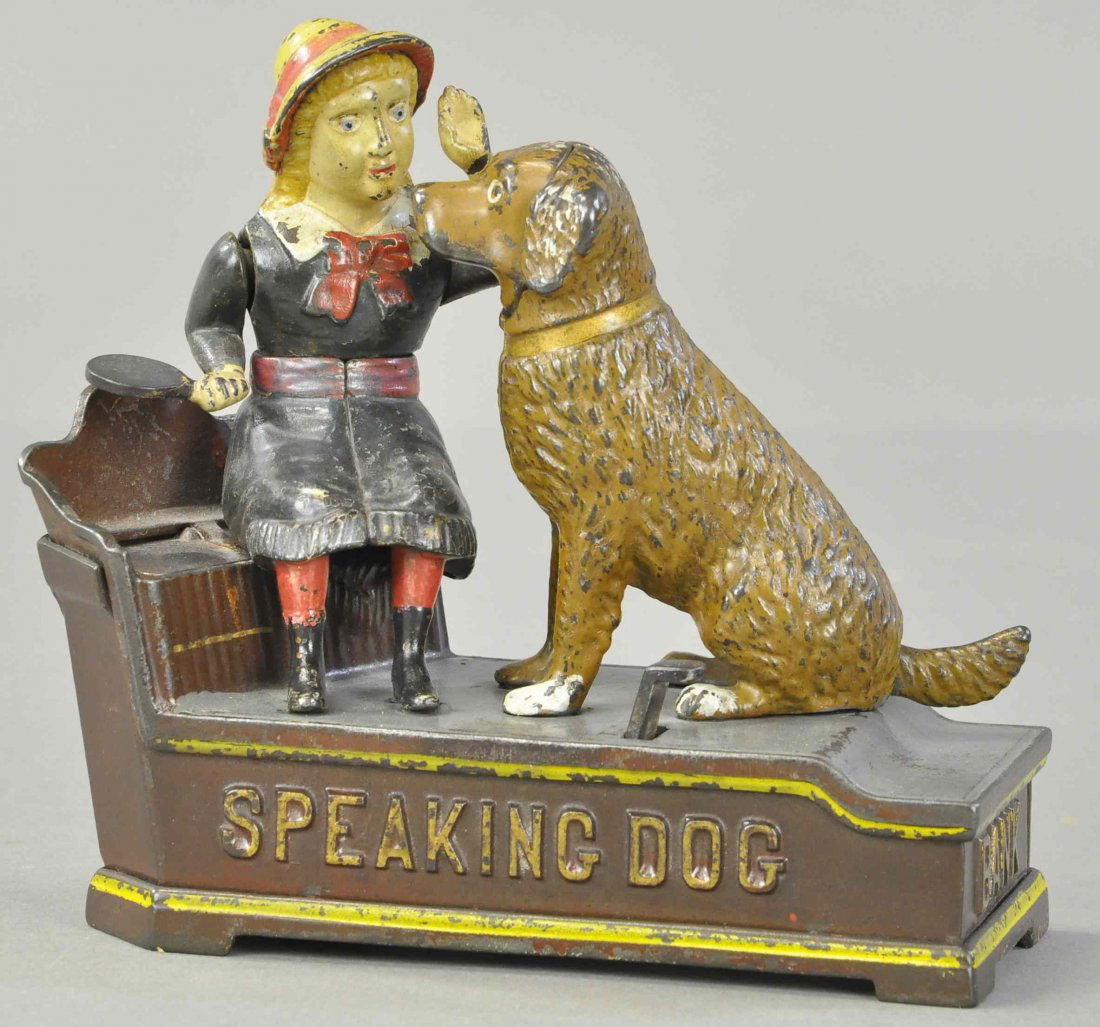 SPEAKING DOG BANK - BLUE DRESS VERSION (1 of 4)