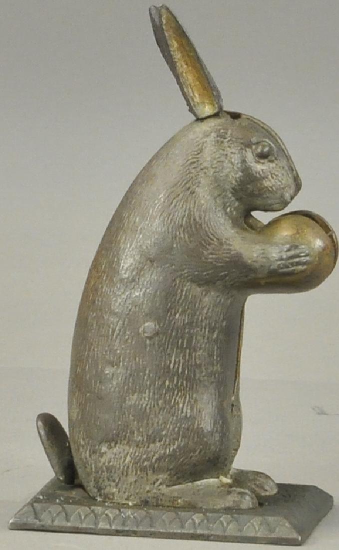 LARGE RABBIT STANDING MECHANICAL BANK (1 of 4)
