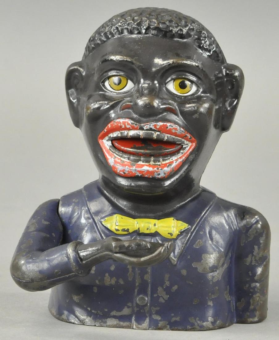 JOLLY N MECHANICAL BANK - RARE BLUE VERSION (1 of 4)