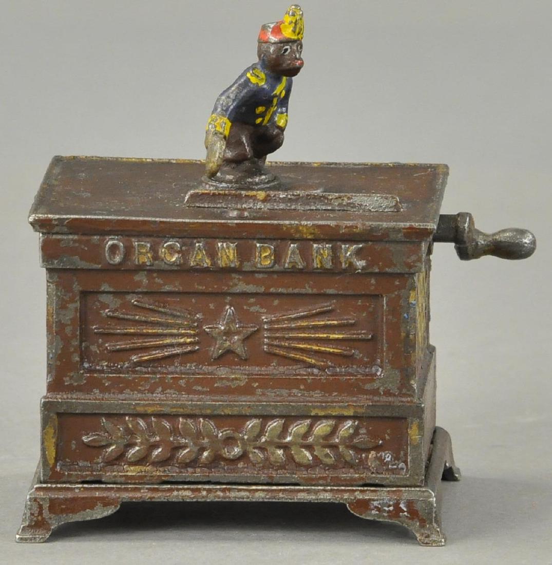 ORGAN BANK MECHANICAL BANK - MINIATURE (1 of 4)