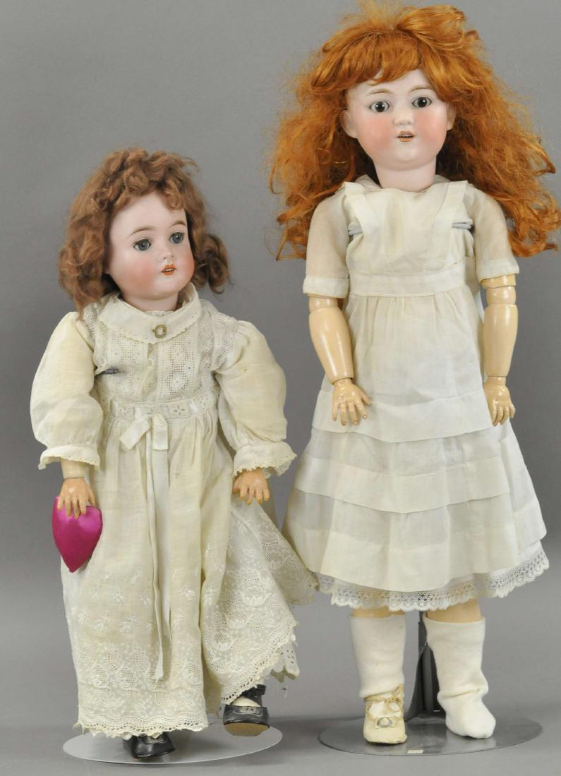 LOT OF TWO GERMAN BISQUE HEAD DOLLS (1 of 6)