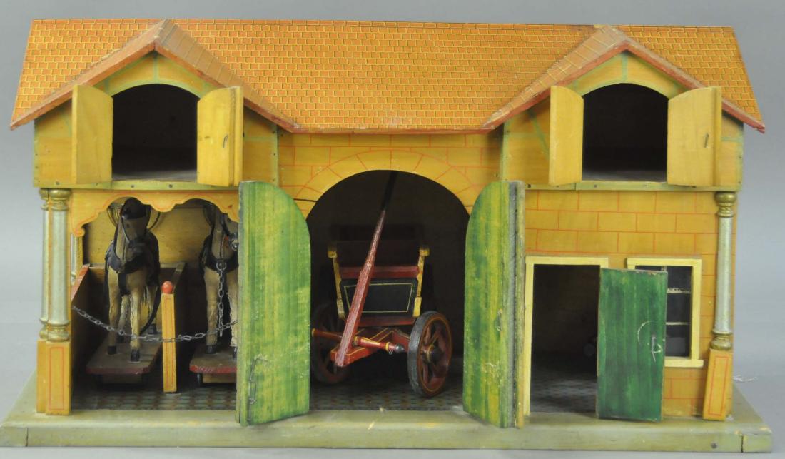 LARGE EARLY WOODEN STABLE (1 of 4)